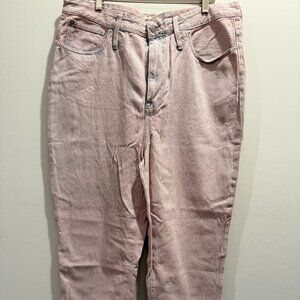 NWOT Madewell The Momjean Overdyed Edition High Rise in Lilac Pink size 31